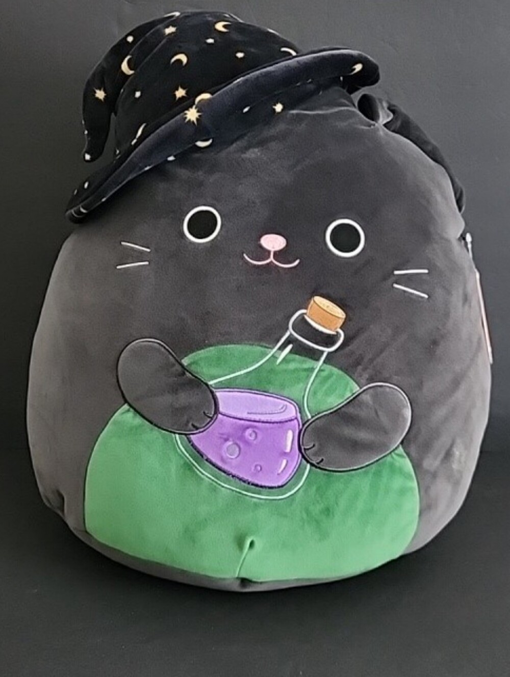 Retired Squishmallow Cleo The Cat 20” Large Jumbo EUC Halloween Witch Wizard Cat